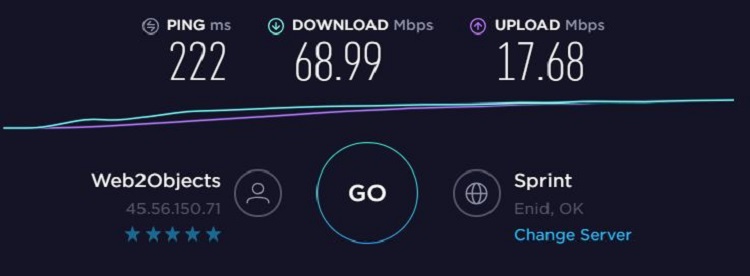 ExpressVPN US Speed Test