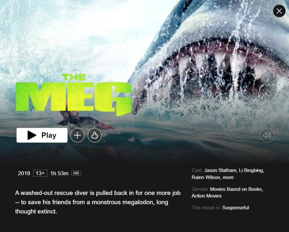 The Meg on Netflix