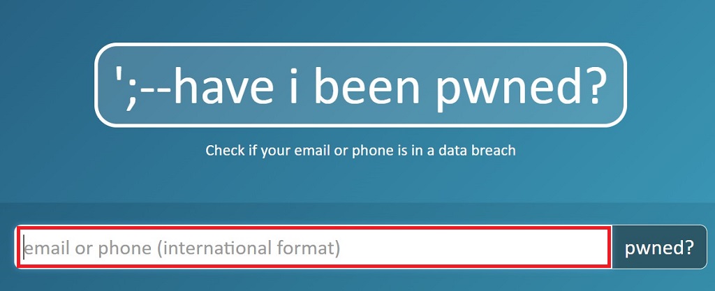 Have I Been Pwned