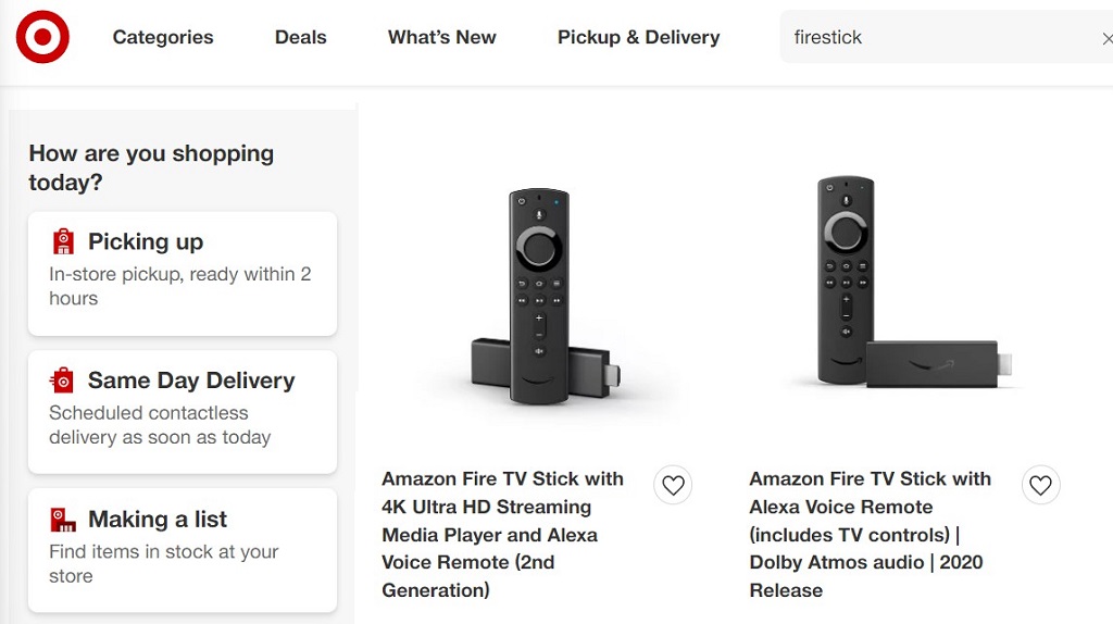 Amazon Firestick on Target