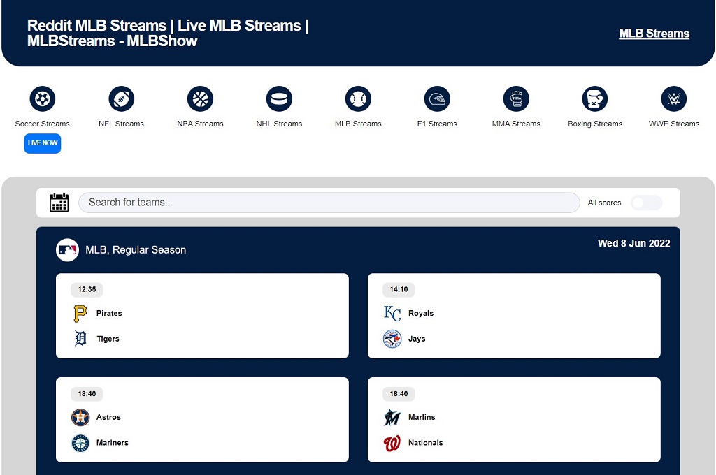 MLB reddit streams How to watch spring training baseball