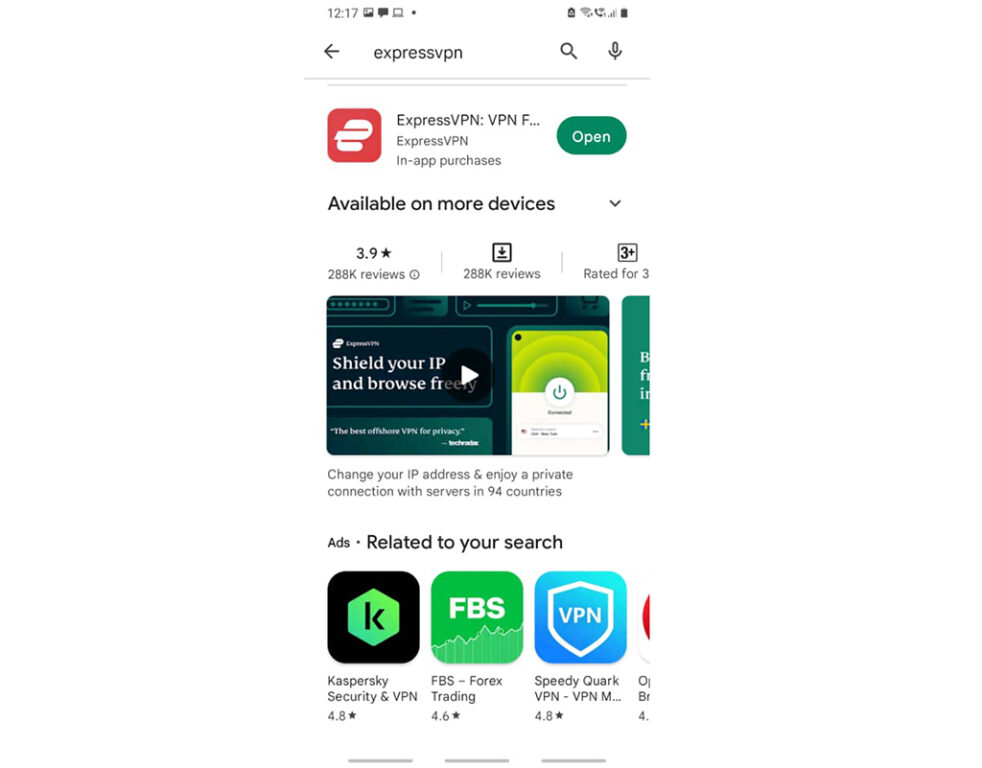 ExpressVPN Free Trial - Play Store