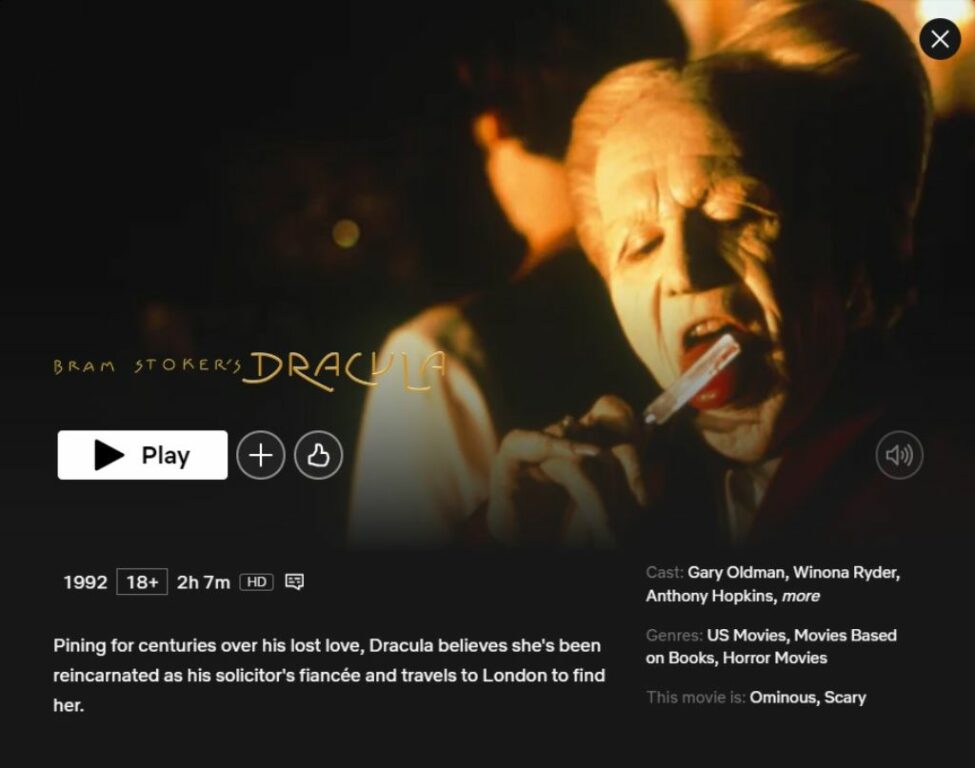 Dracula - Vampire Movies on Netflix