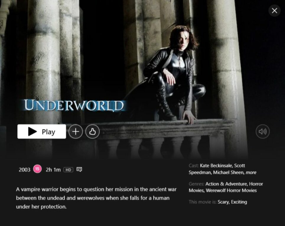 Underworld - Vampire Movies on Netflix