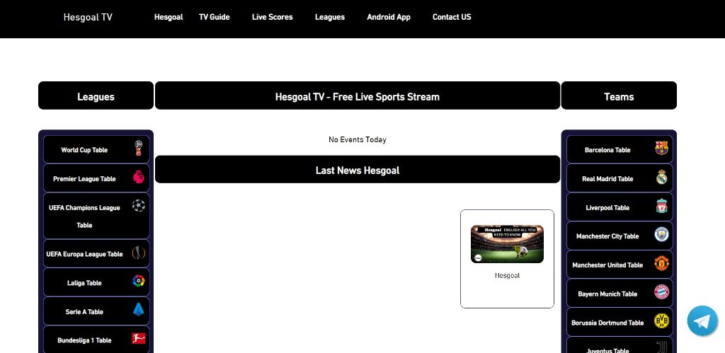 Premier League Live - Hesgoal TV