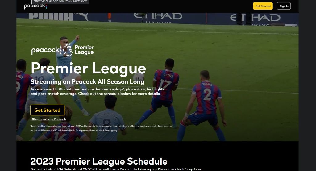 Peacock Premier League Live