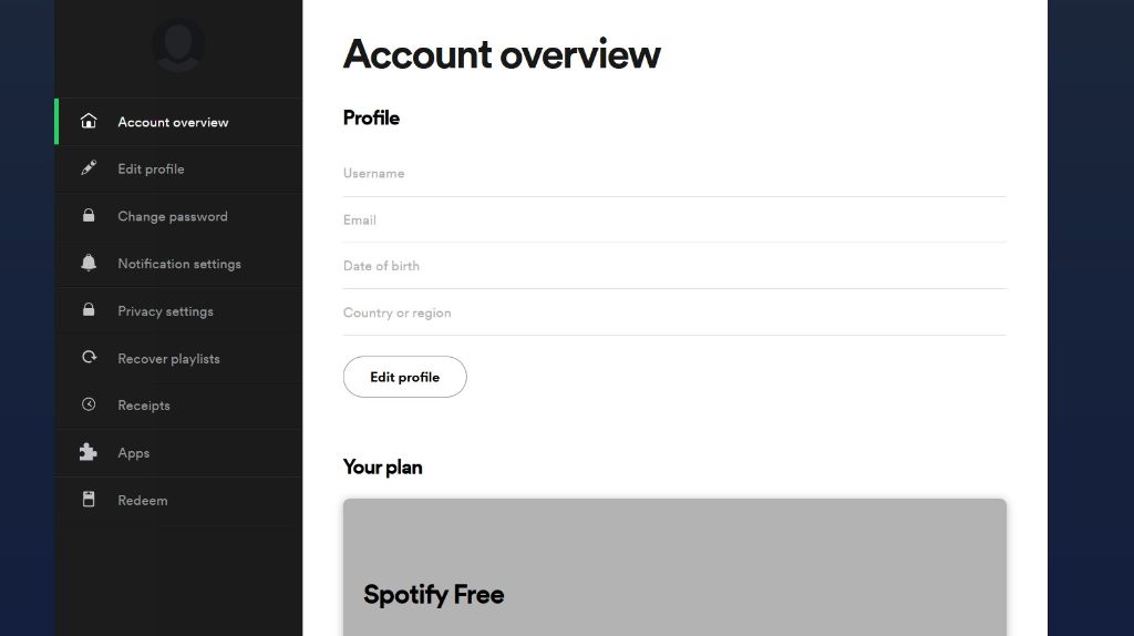 Your Spotify Account.