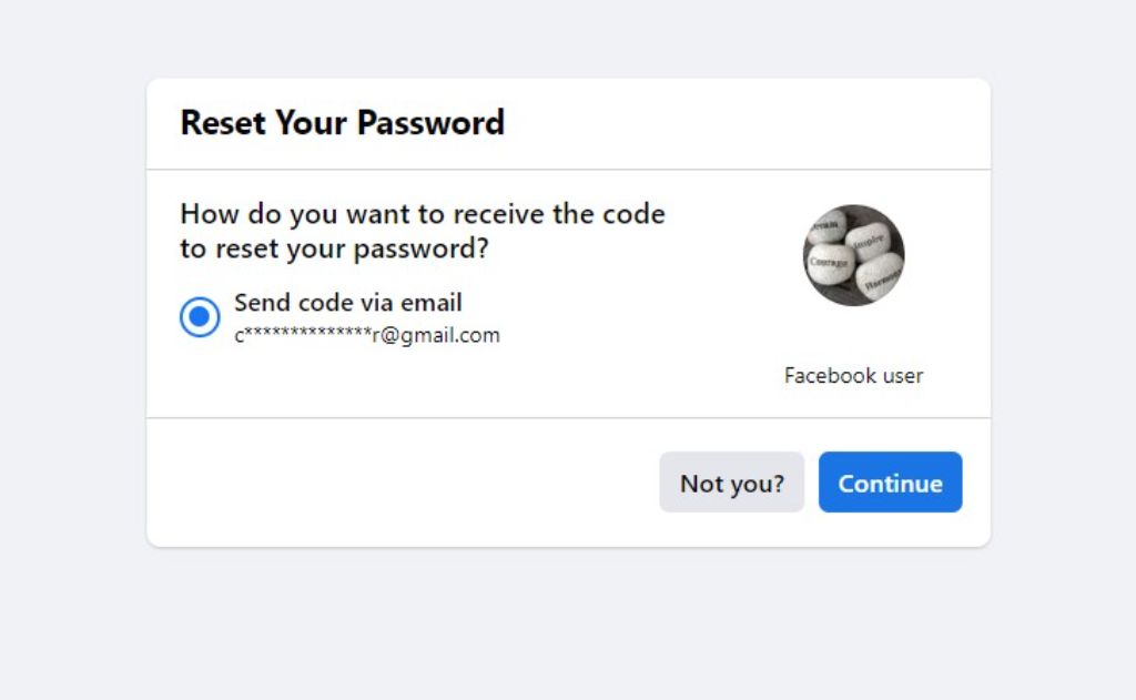 Reset Facebook Password (Desktop)