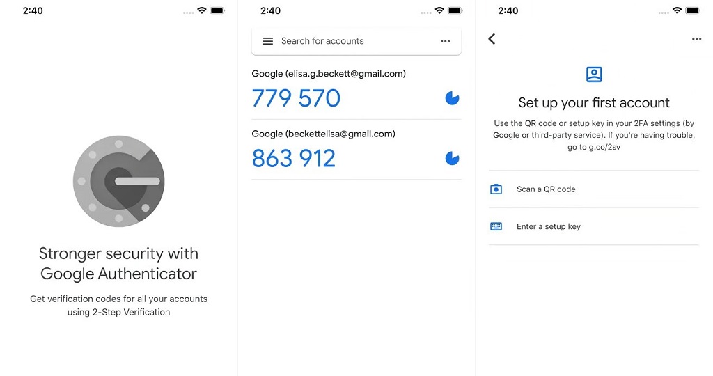 Google Authenticator is a popular Two-Factor Authentication app