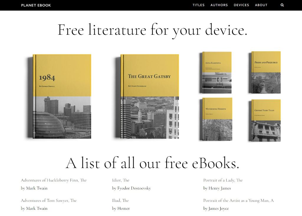 This site offers a wide range of classic books for free as eBook torrents.