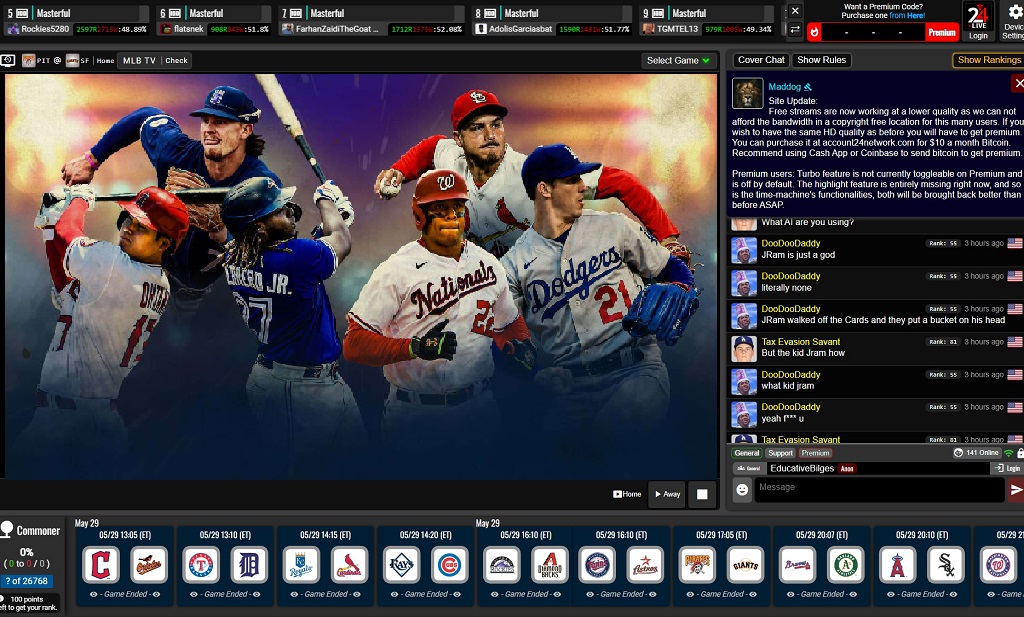 MLB66 is one of the best free MLB streaming sites available.