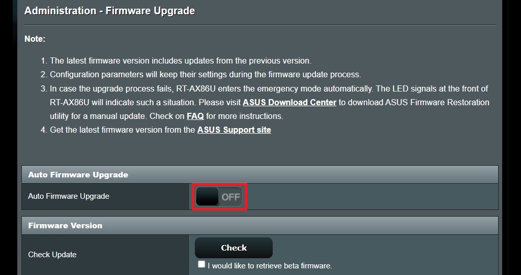 Some routers will allow you to auto-update the firmware when new versions are available.