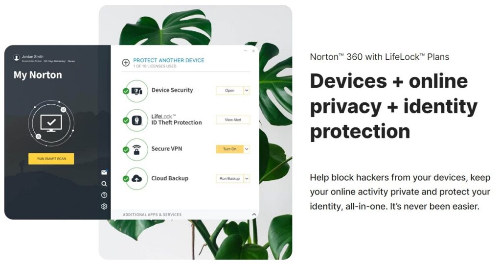 VPN vs Antivirus - Norton is an example of a comprehensive antivirus solution