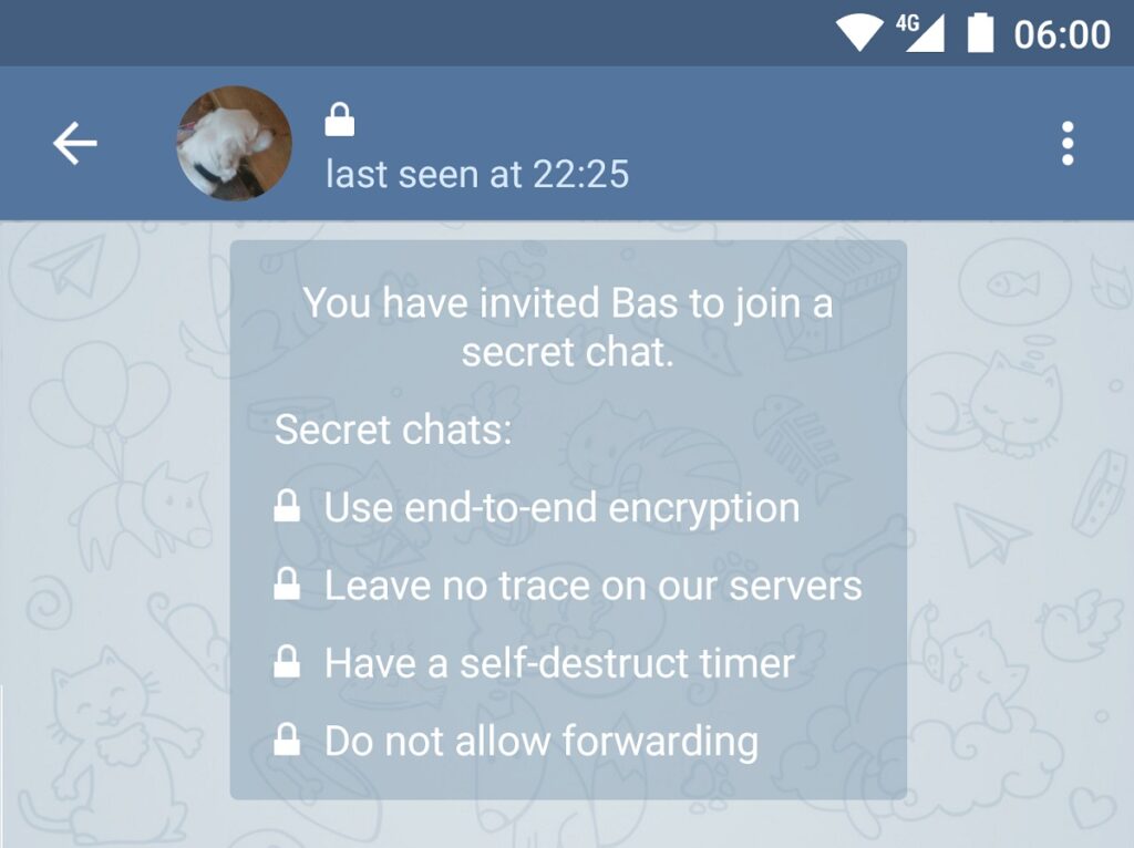 One unique Telegram security feature is it's Secret Chats.