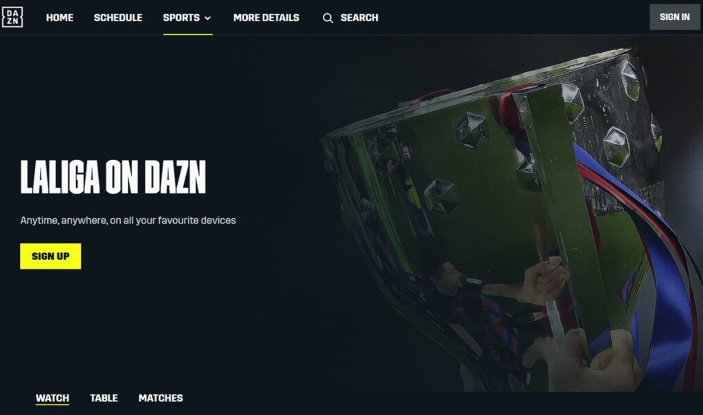 DAZN offers La Liga fans a budget-friendly way to catch all the action. (Source: DAZN)