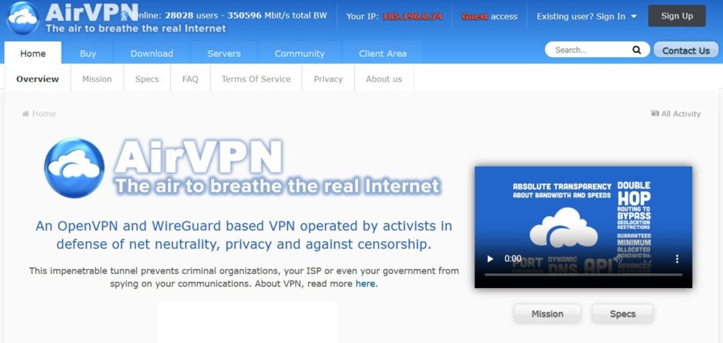 airvpn-main AirVPN Review (and 3 Best Alternatives)