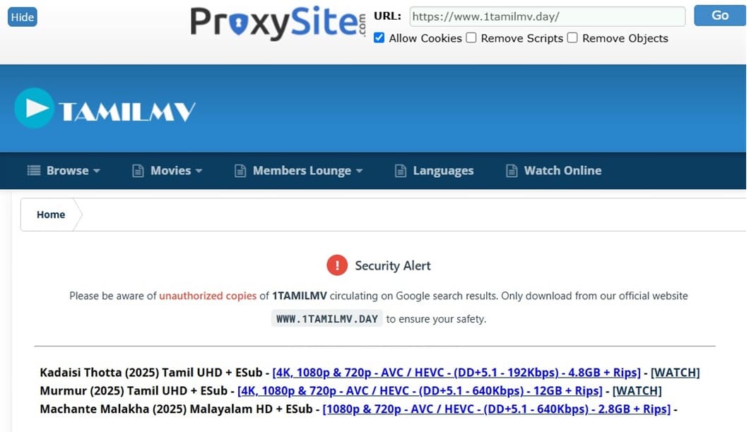 proxysite-tamilmv 5 Ways to Quickly Unblock TamilMV