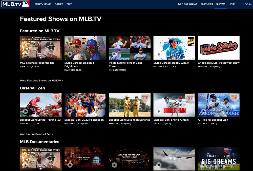 MLB.tv is the best paid service for watching MLB games online.