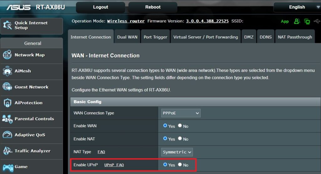 You can enable or disable UPnP in your router admin interface.