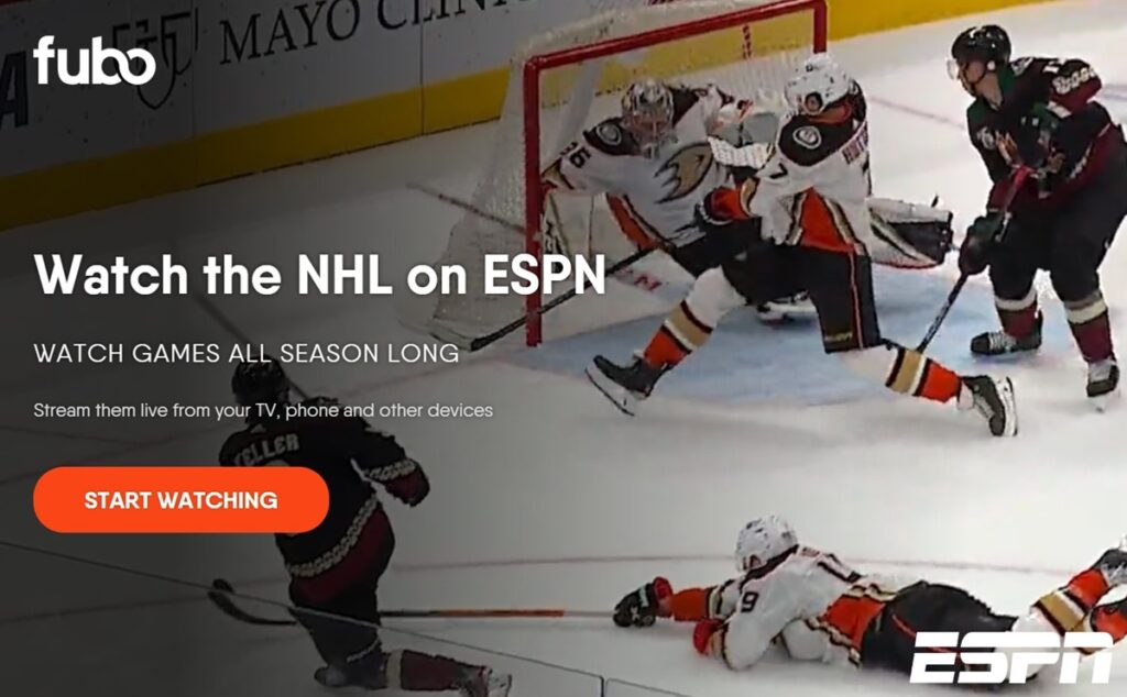 Fubo TV offers unparalleled NHL coverage amidst a sea of live sports content. (Source: Fubo TV)